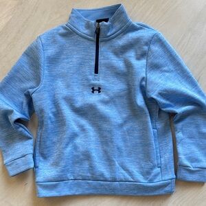 VGUC YOUTH SMALL Under Armour Kids Light Blue Quarter-Zip Sweatshirt
